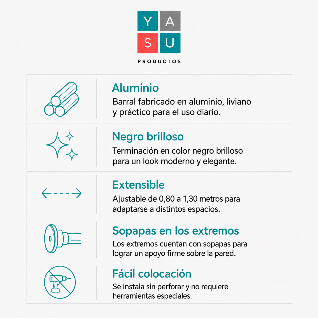 Caracteristicas barral 